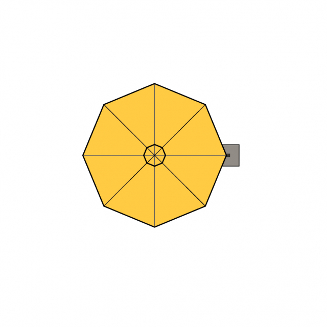 Mistral Corner Octagonal Single